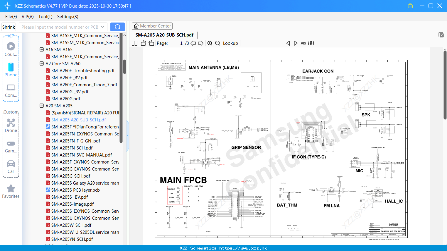 Samsung SM-A205 A20_SUB_SCH